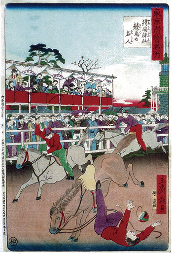 明治初期の日本の競馬の様子