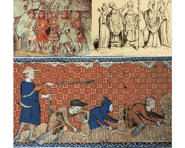 貴族・聖職者（上）と農民（下）