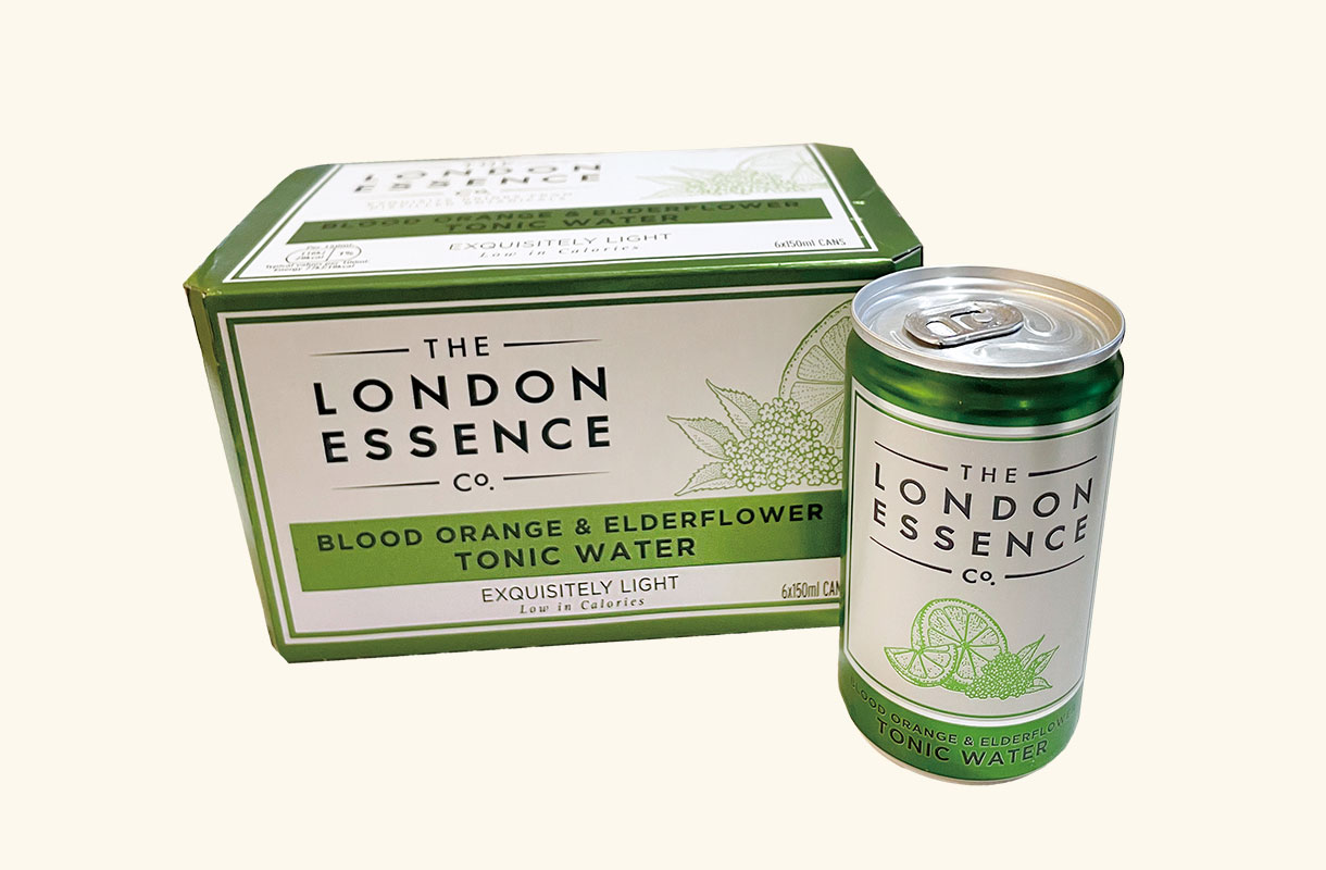 London Essence Co. Blood Orange & Elderflower Tonic Water Cans 6x150ml