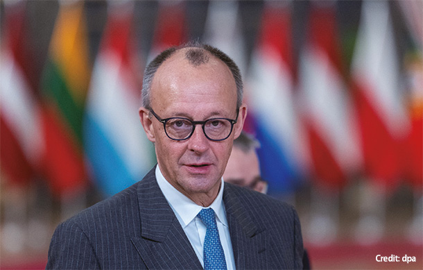 昨年12月18日、欧州首脳会議に参加したメルツ首相