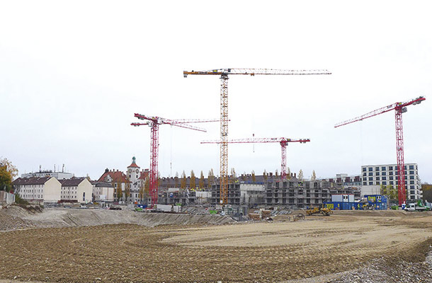 大規模な住宅地開発が進むミュンヘン