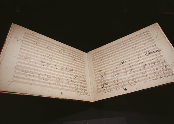 ベルリン国立図書館に収蔵されているベートーヴェン「第九」の自筆譜