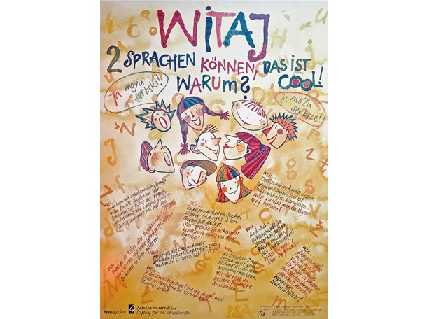 ソルブ語の早期教育プロジェクト「Witaj」のポスター