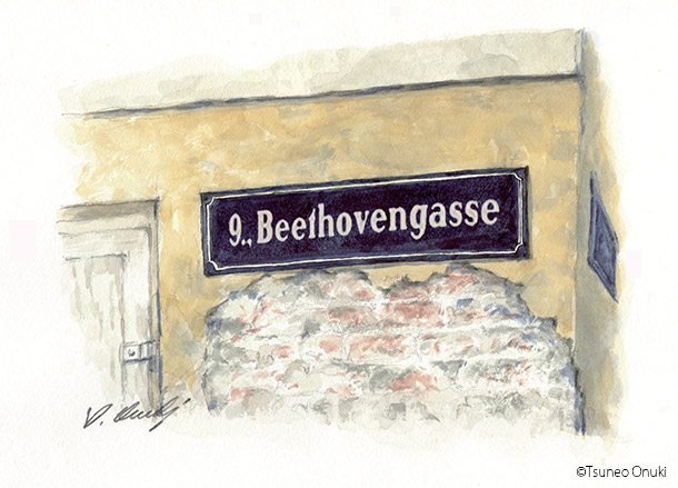 最後のアパート裏のベートーヴェン・ガッセ